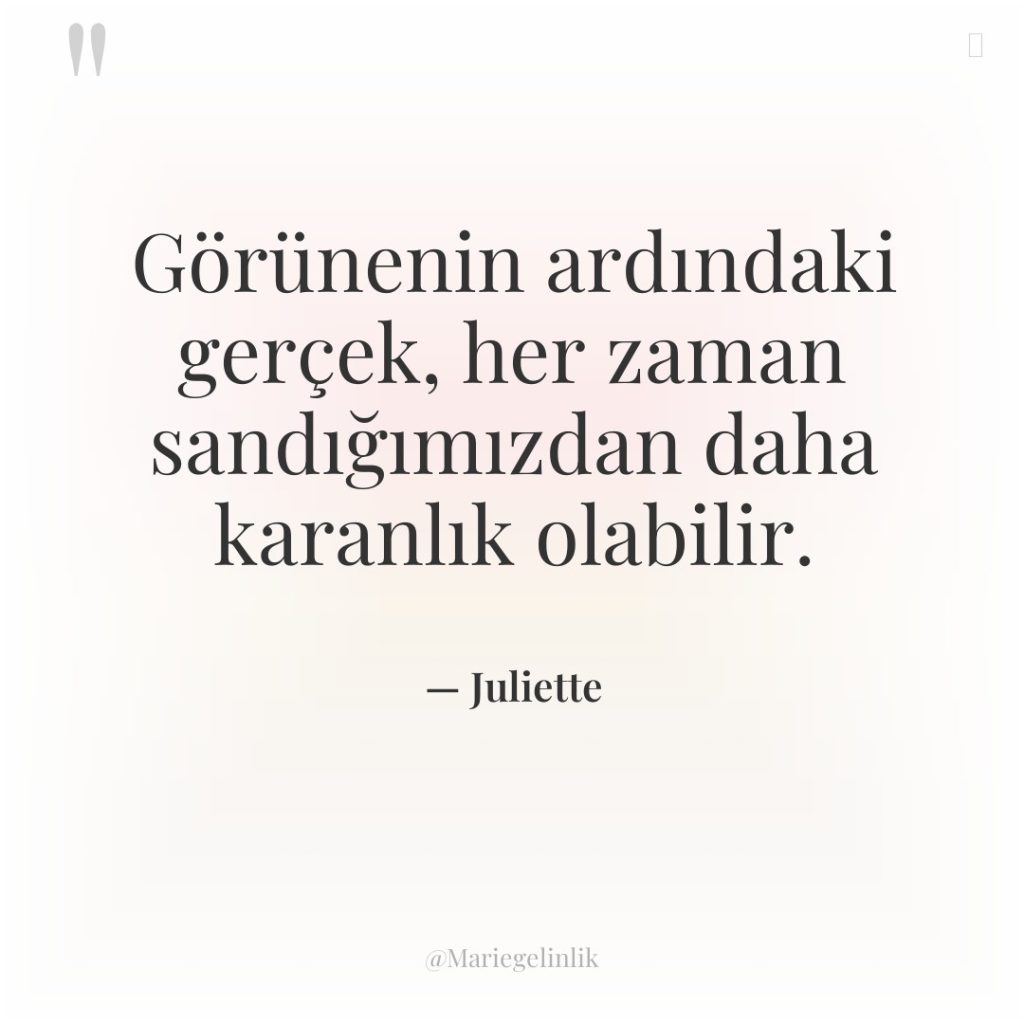 Görünenin ardındaki gerçek, her zaman sandığımızdan daha karanlık olabilir.
