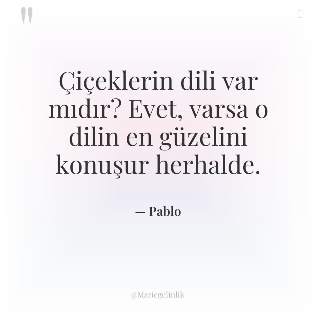 Çiçeklerin dili var mıdır? Evet, varsa o dilin en güzelini…