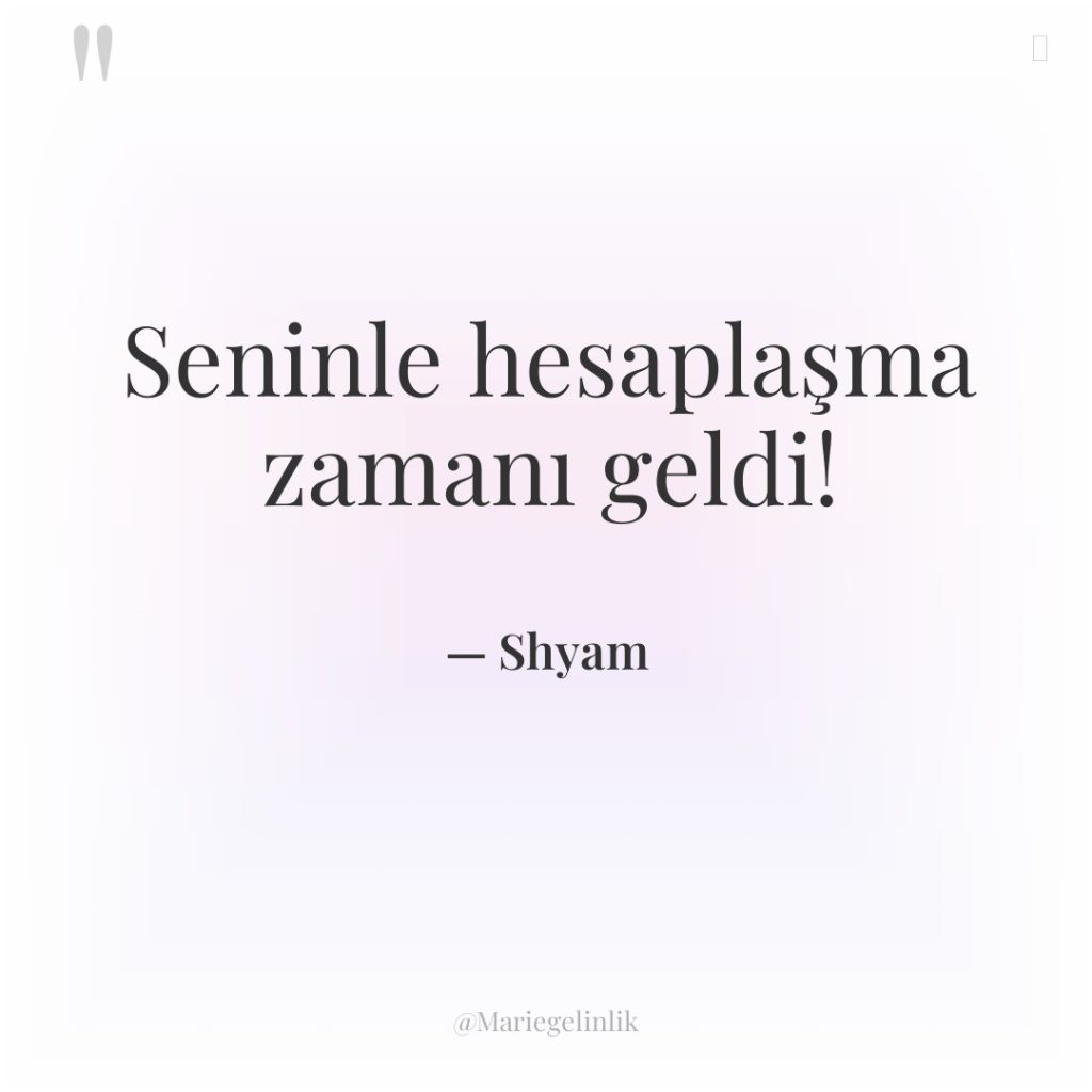 Seninle hesaplaşma zamanı geldi!