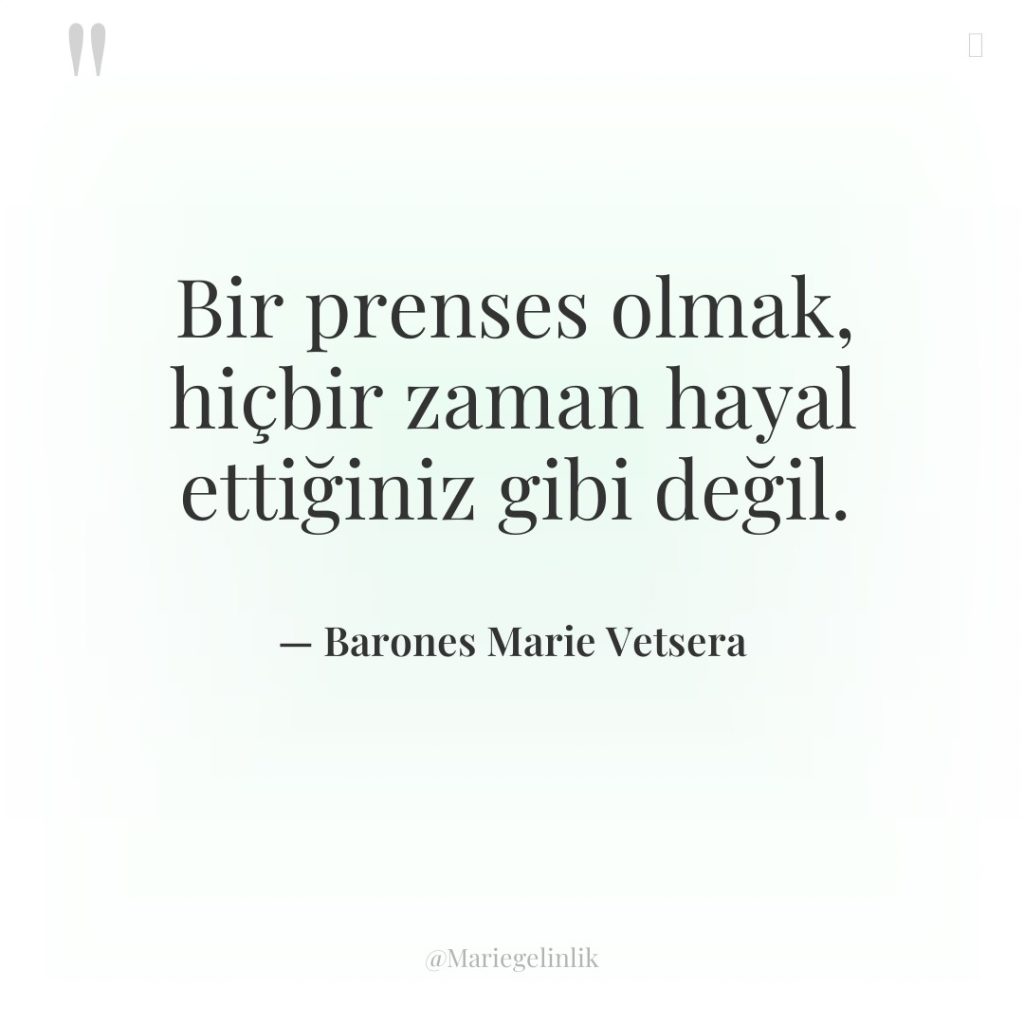 Bir prenses olmak, hiçbir zaman hayal ettiğiniz gibi değil.