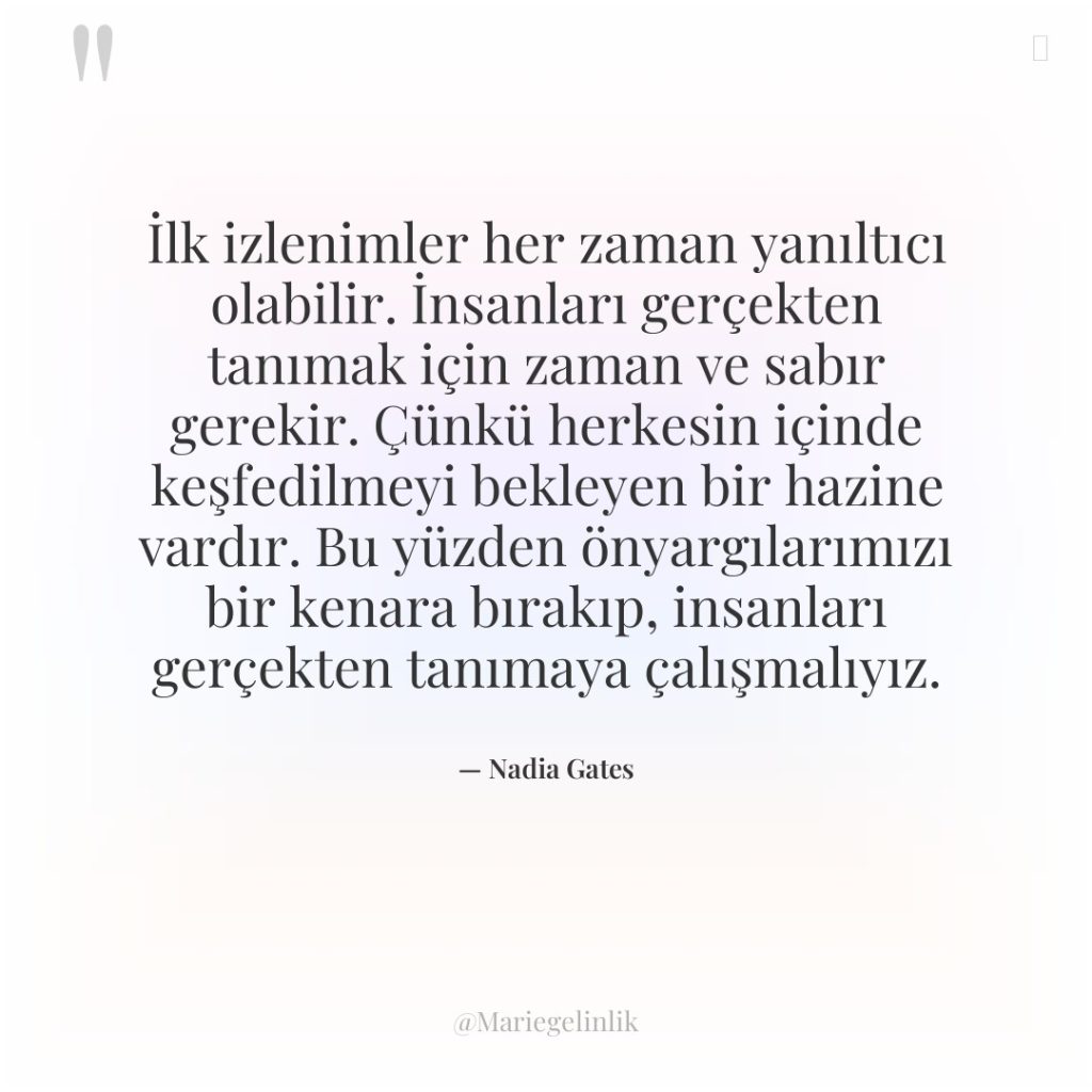 İlk izlenimler her zaman yanıltıcı olabilir. İnsanları gerçekten tanımak için&hellip;