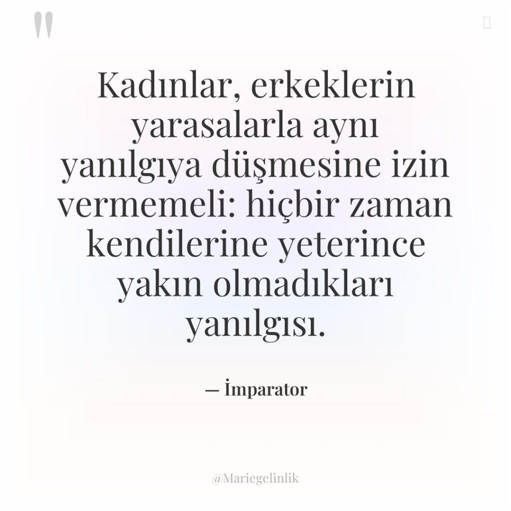 Kadınlar, erkeklerin yarasalarla aynı yanılgıya düşmesine izin vermemeli: hiçbir zaman…