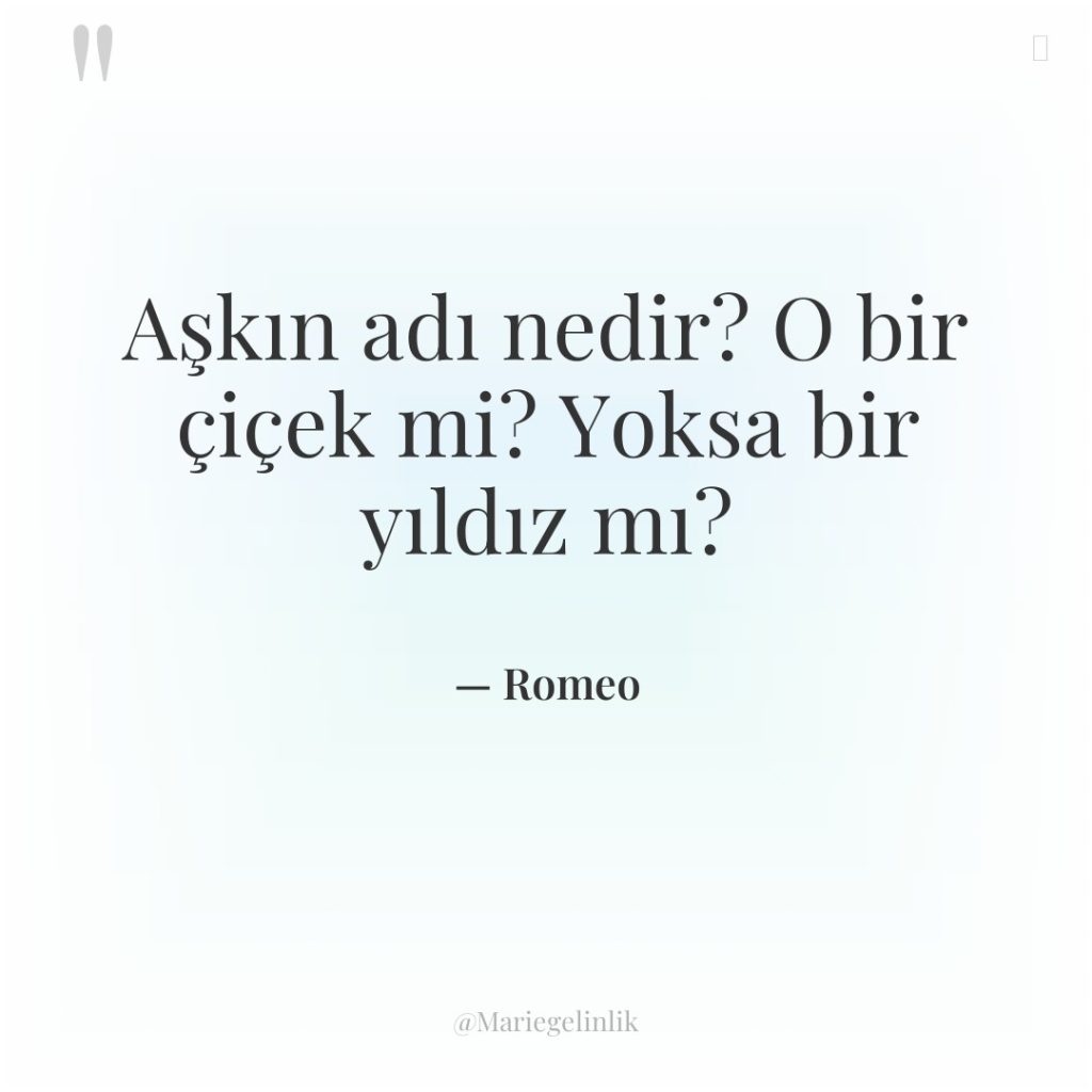 Aşkın adı nedir? O bir çiçek mi? Yoksa bir yıldız…
