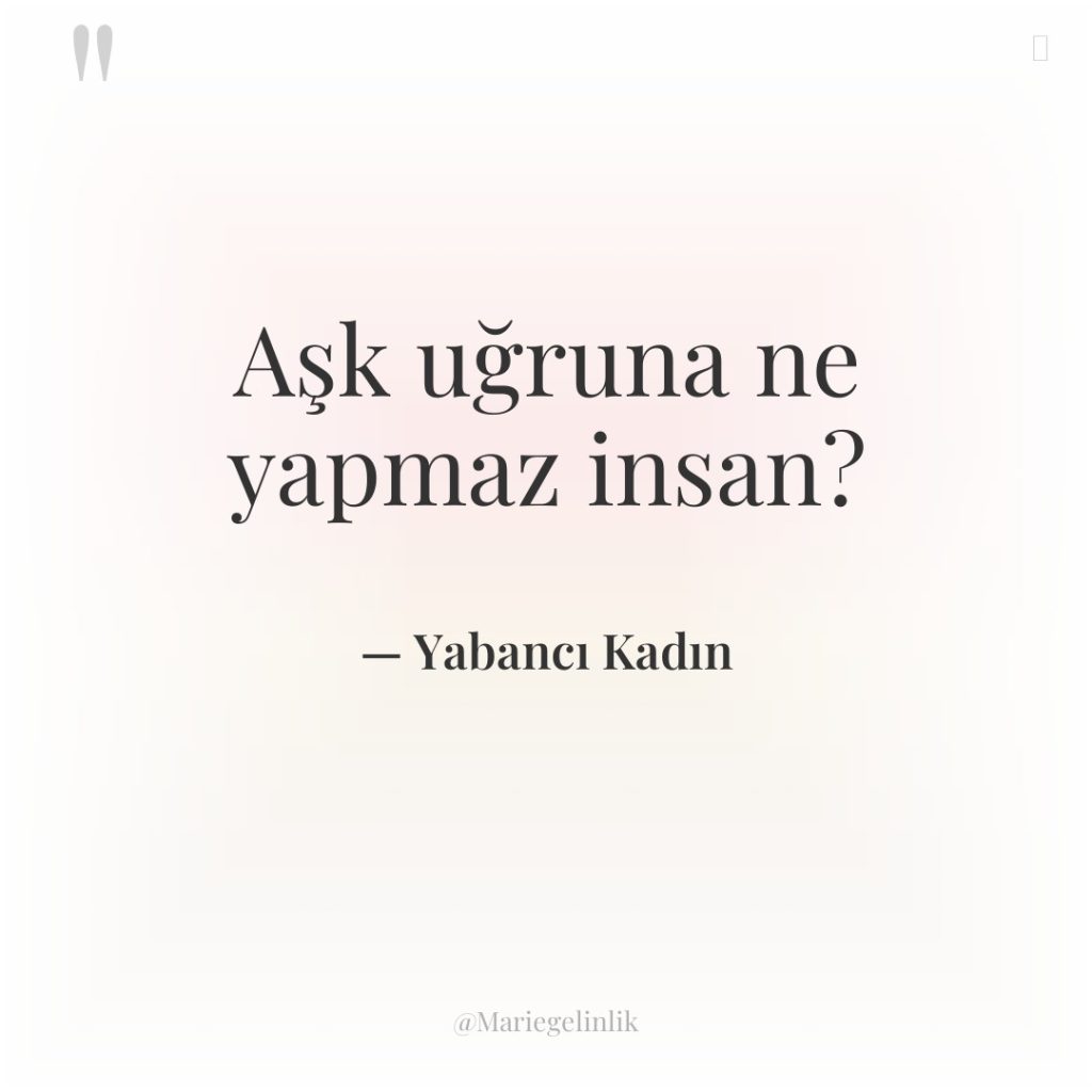 Aşk uğruna ne yapmaz insan?