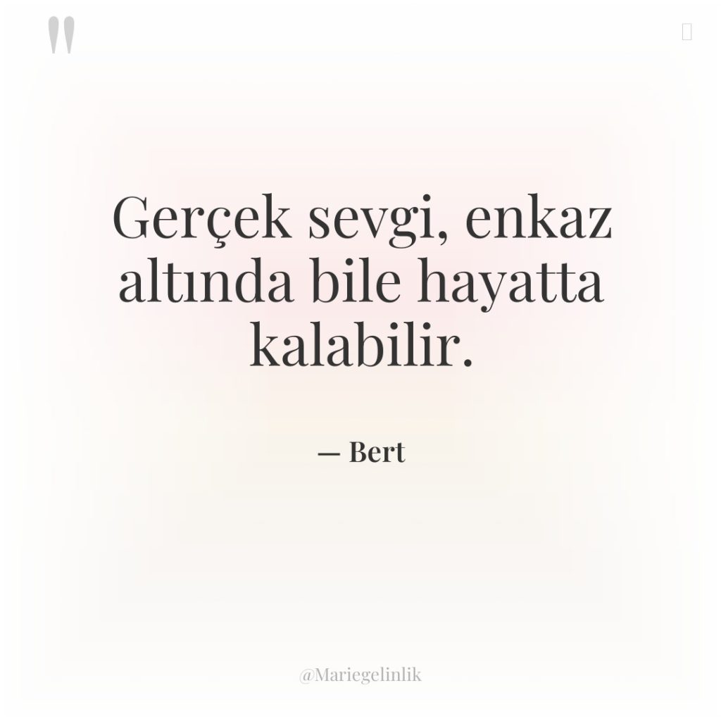 Gerçek sevgi, enkaz altında bile hayatta kalabilir.