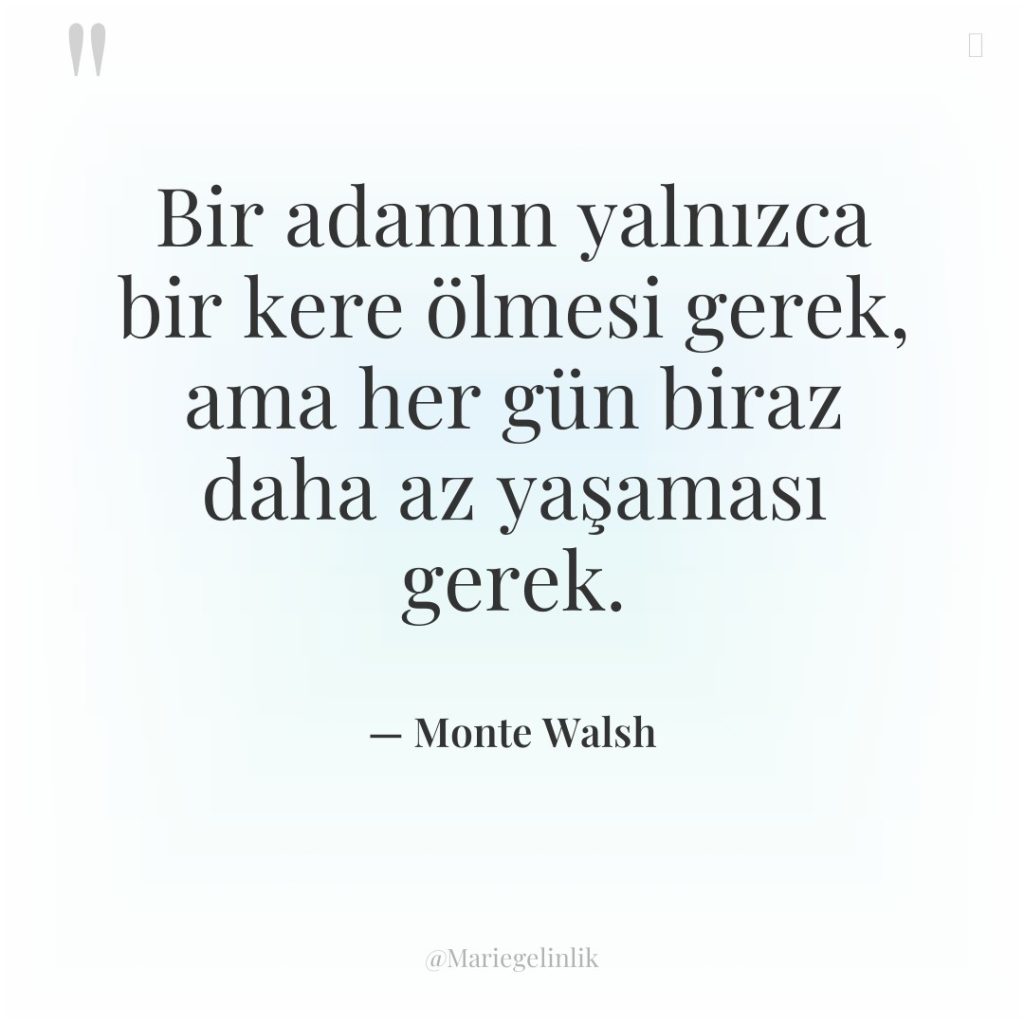 Bir adamın yalnızca bir kere ölmesi gerek, ama her gün…