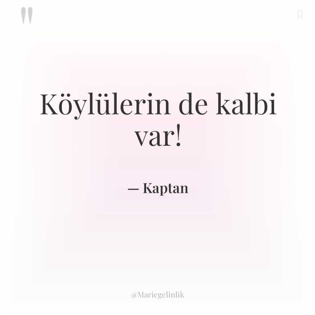 Köylülerin de kalbi var!