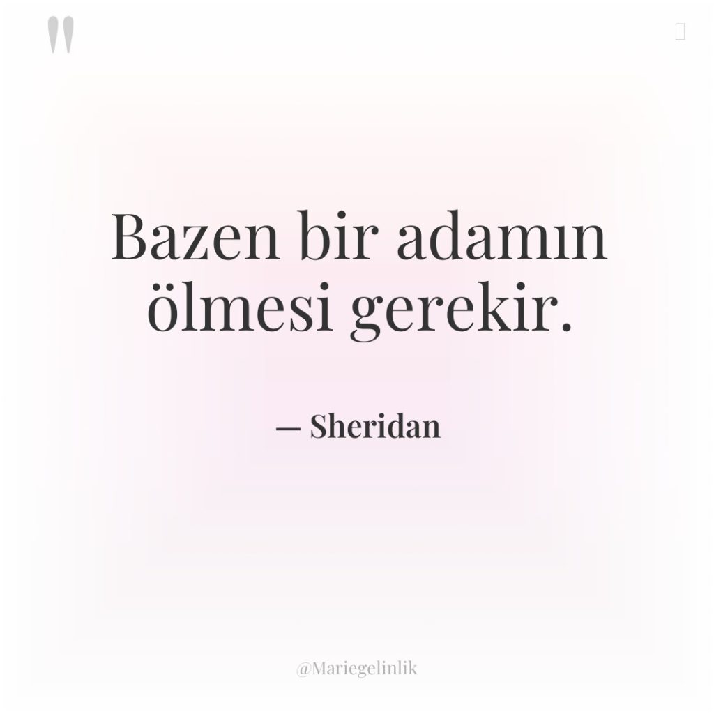 Bazen bir adamın ölmesi gerekir.