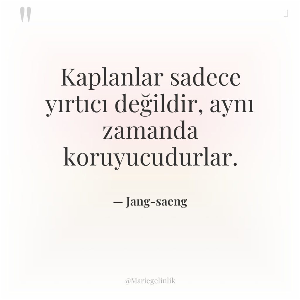 Kaplanlar sadece yırtıcı değildir, aynı zamanda koruyucudurlar.