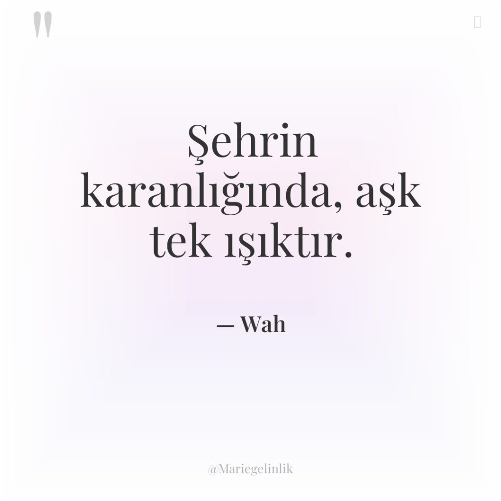 Şehrin karanlığında, aşk tek ışıktır.