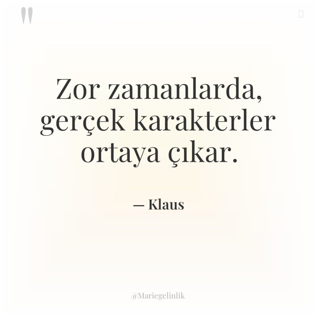 Zor zamanlarda, gerçek karakterler ortaya çıkar.