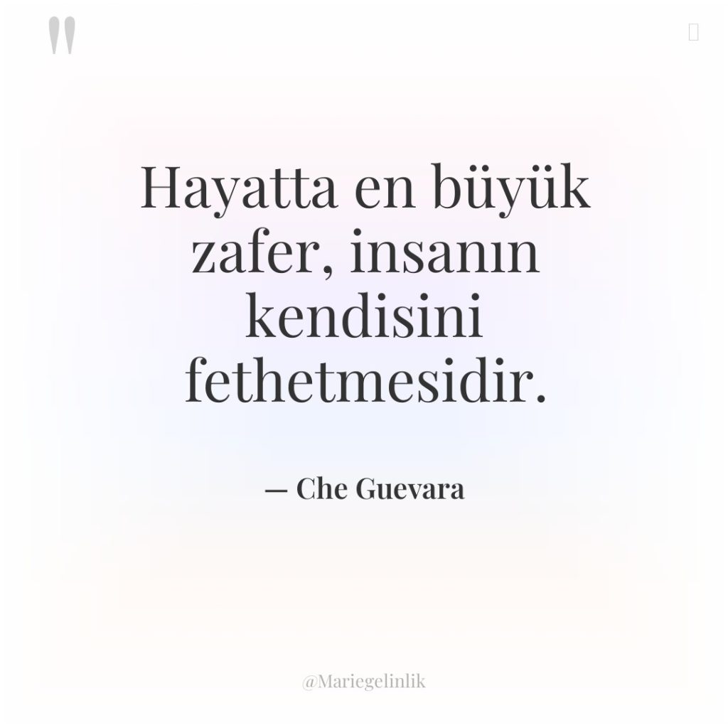 Hayatta en büyük zafer, insanın kendisini fethetmesidir.