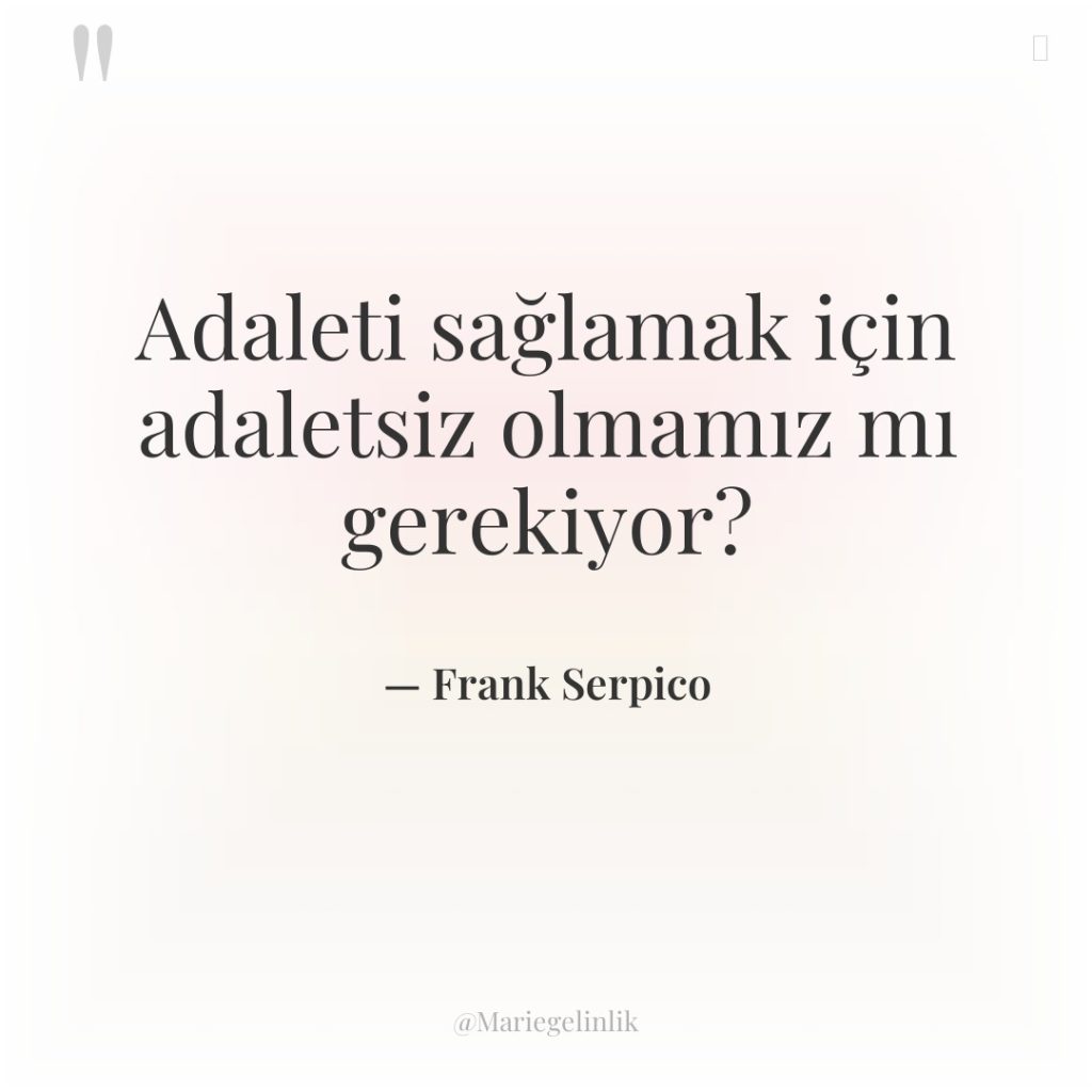 Adaleti sağlamak için adaletsiz olmamız mı gerekiyor?