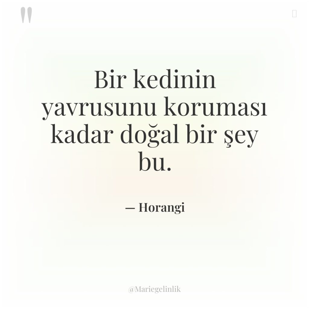 Bir kedinin yavrusunu koruması kadar doğal bir şey bu.