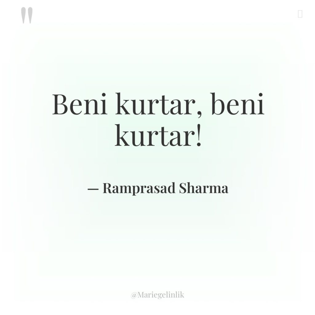 Beni kurtar, beni kurtar!