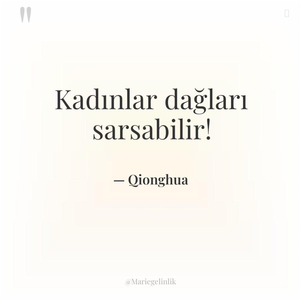 Kadınlar dağları sarsabilir!