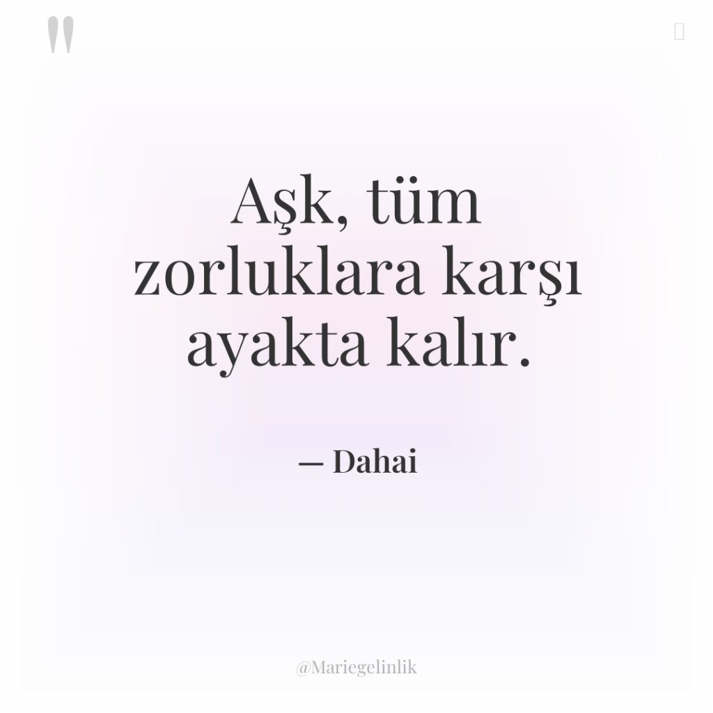 Aşk, tüm zorluklara karşı ayakta kalır.