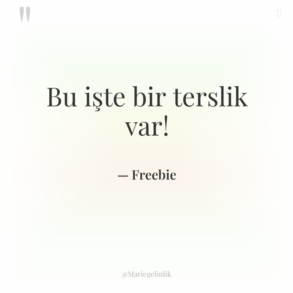 Bu işte bir terslik var!