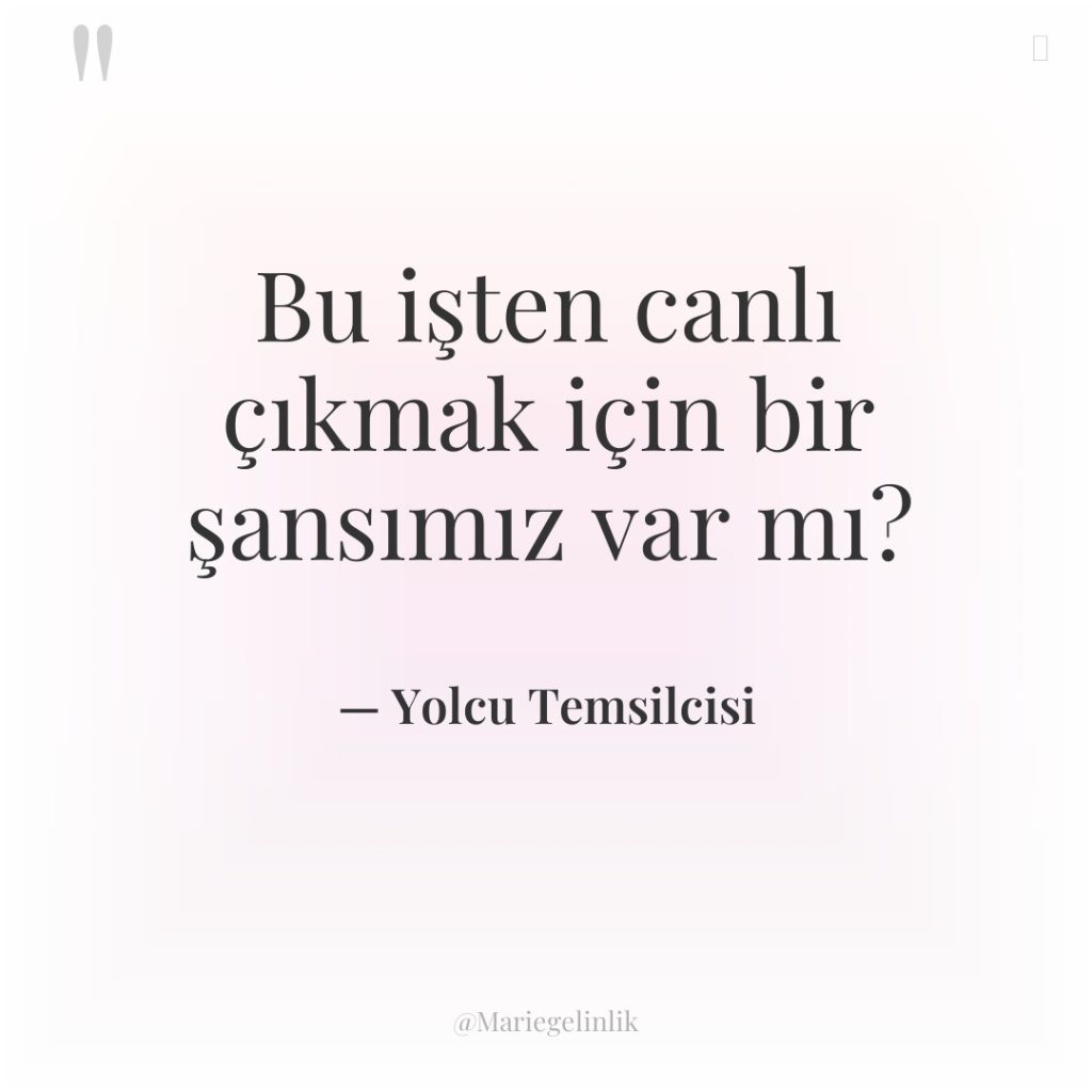 Bu işten canlı çıkmak için bir şansımız var mı?