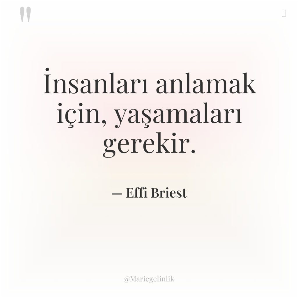 İnsanları anlamak için, yaşamaları gerekir.