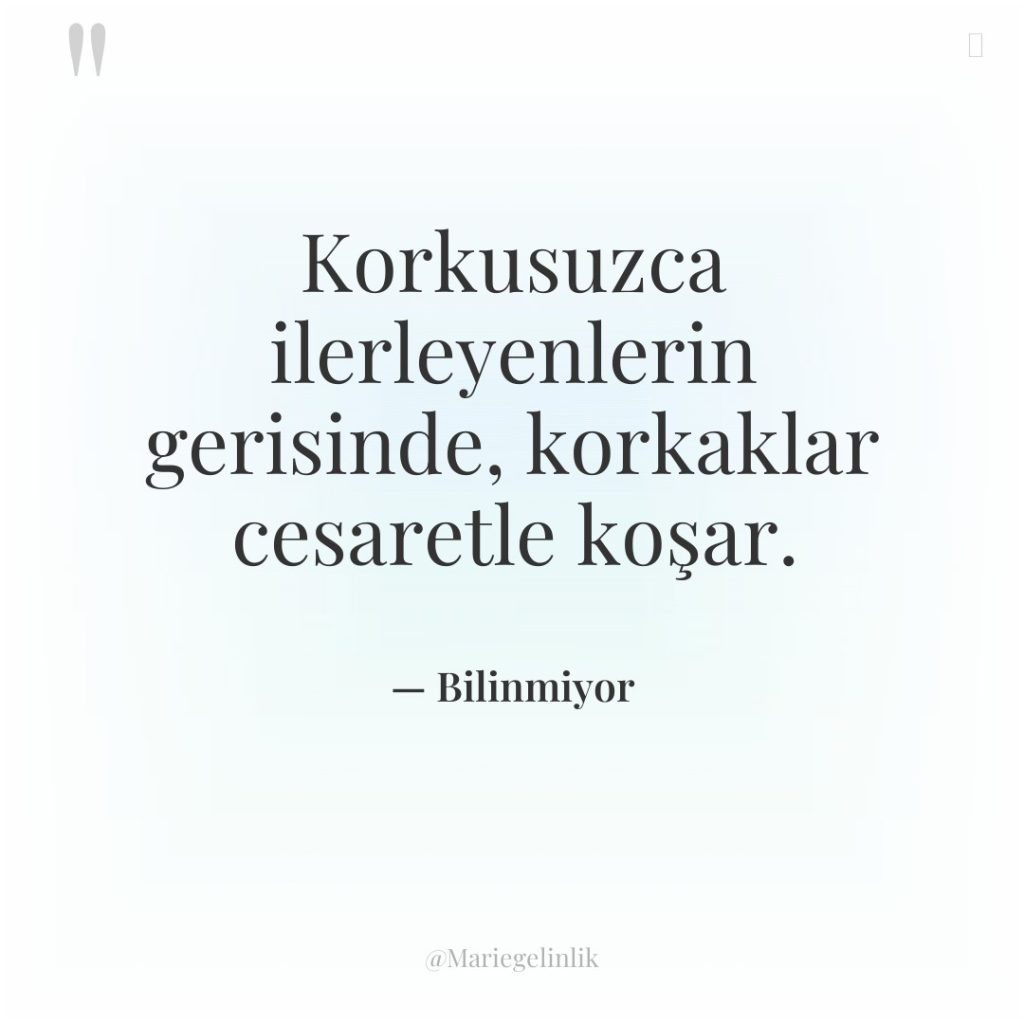 Korkusuzca ilerleyenlerin gerisinde, korkaklar cesaretle koşar.