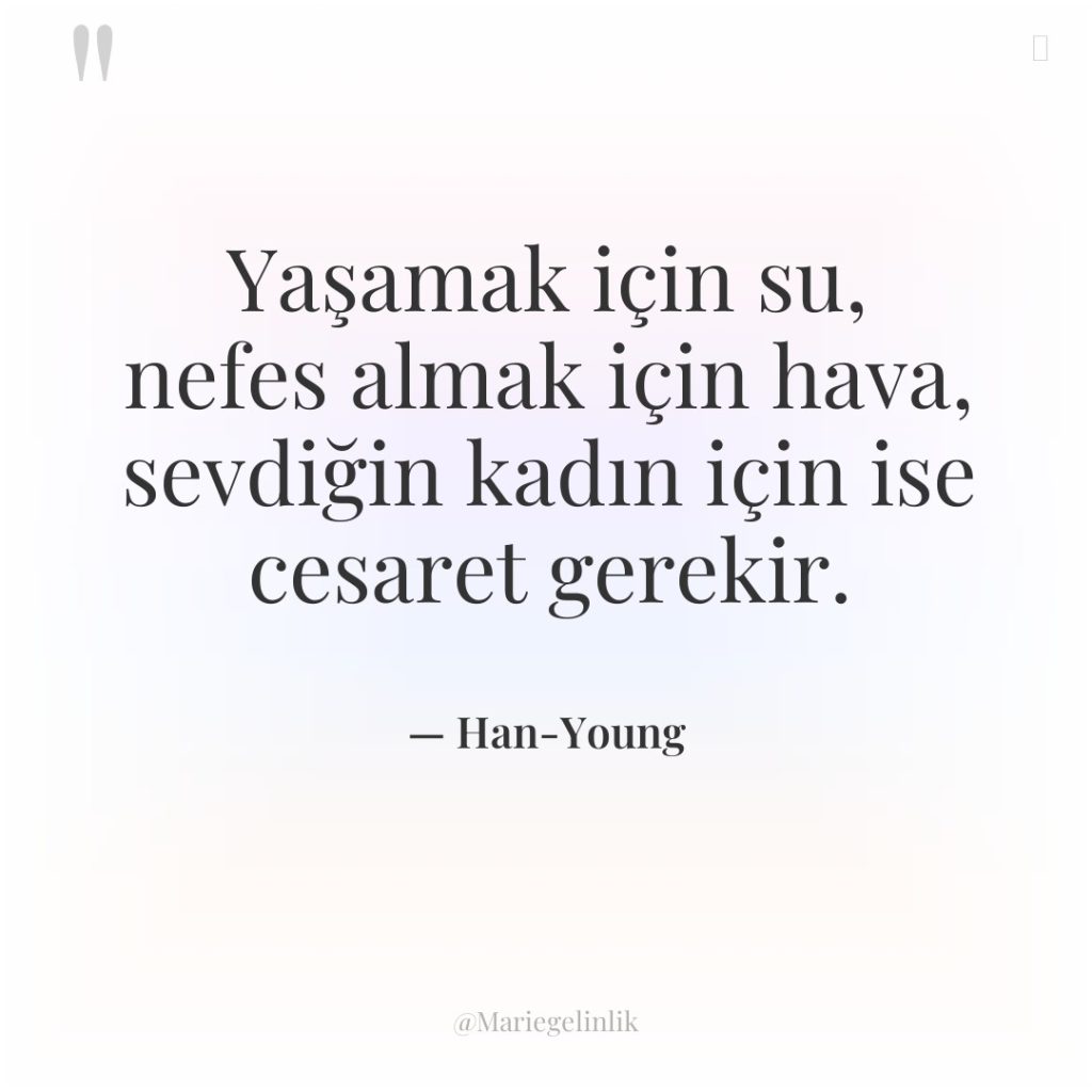 Yaşamak için su, nefes almak için hava, sevdiğin kadın için…
