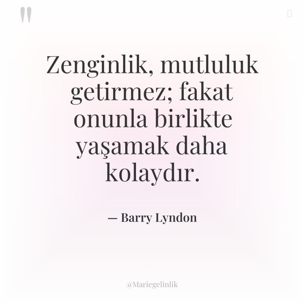 Zenginlik, mutluluk getirmez; fakat onunla birlikte yaşamak daha kolaydır.