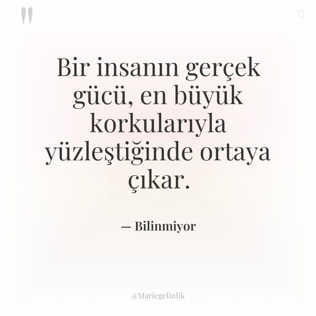 Bir insanın gerçek gücü, en büyük korkularıyla yüzleştiğinde ortaya çıkar.