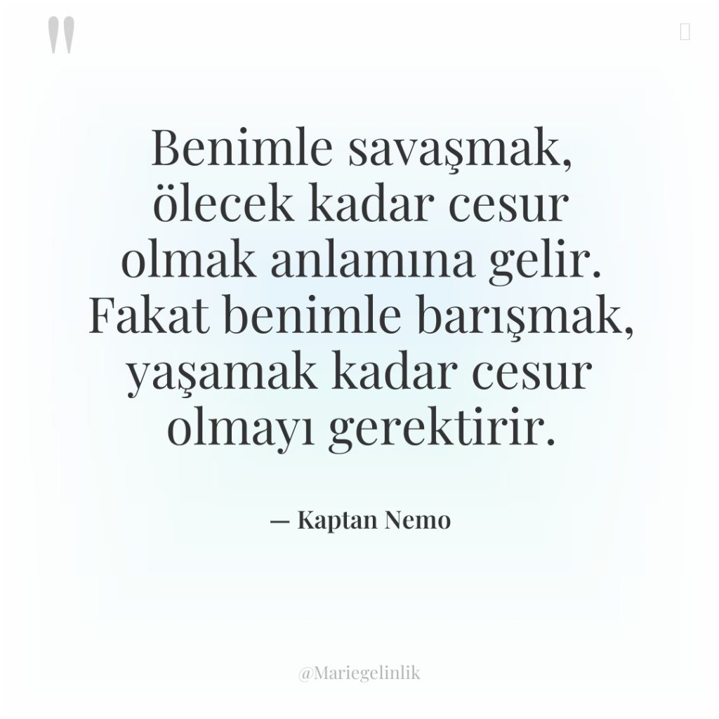 Benimle savaşmak, ölecek kadar cesur olmak anlamına gelir. Fakat benimle…