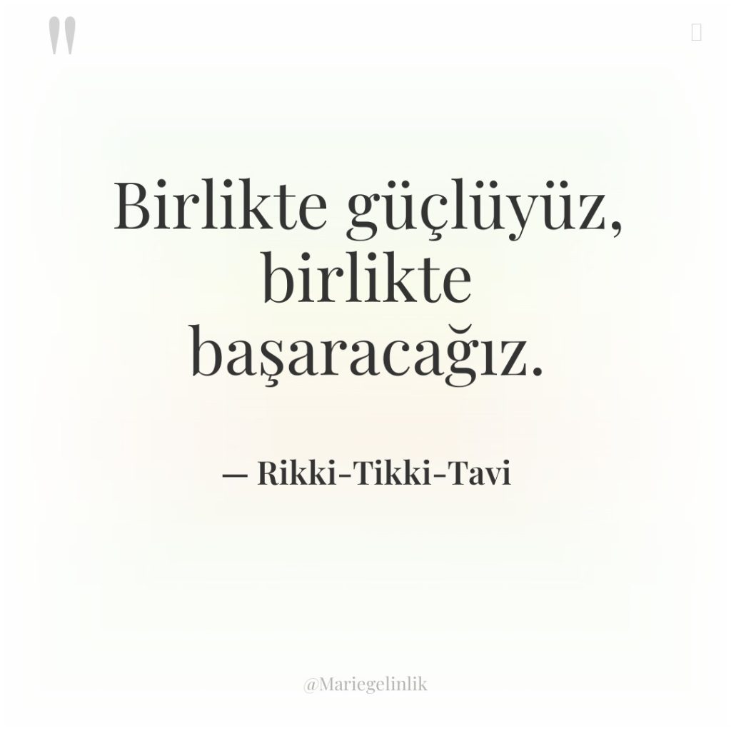 Birlikte güçlüyüz, birlikte başaracağız.