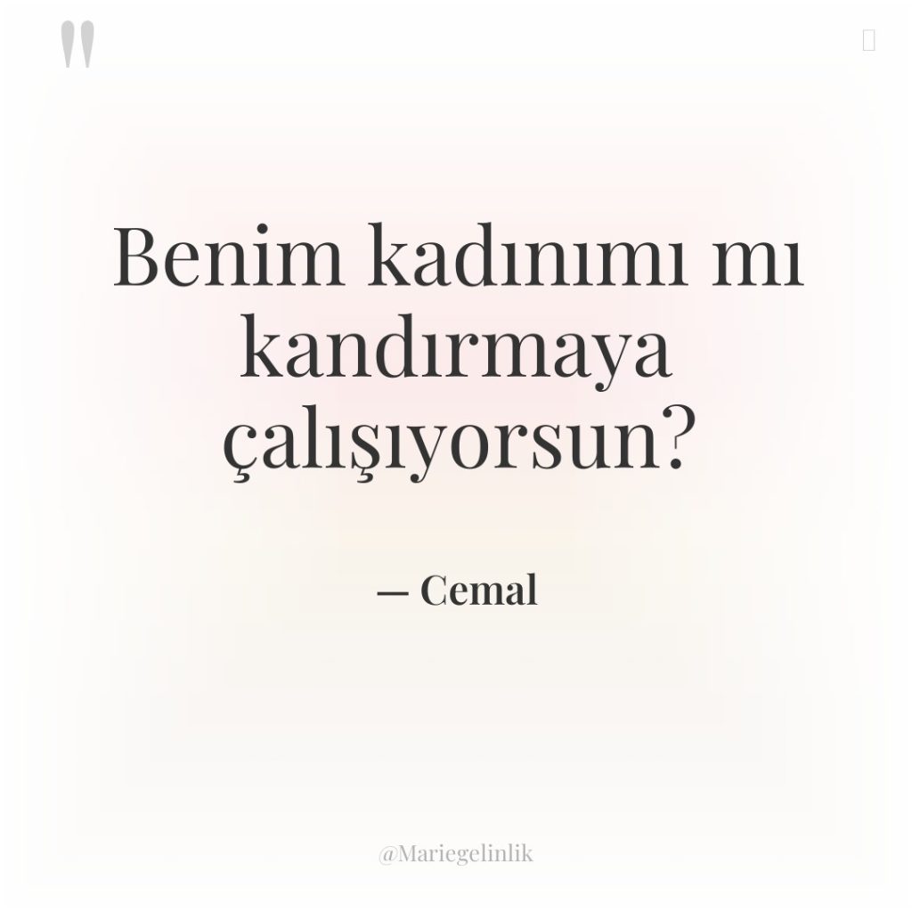 Benim kadınımı mı kandırmaya çalışıyorsun?