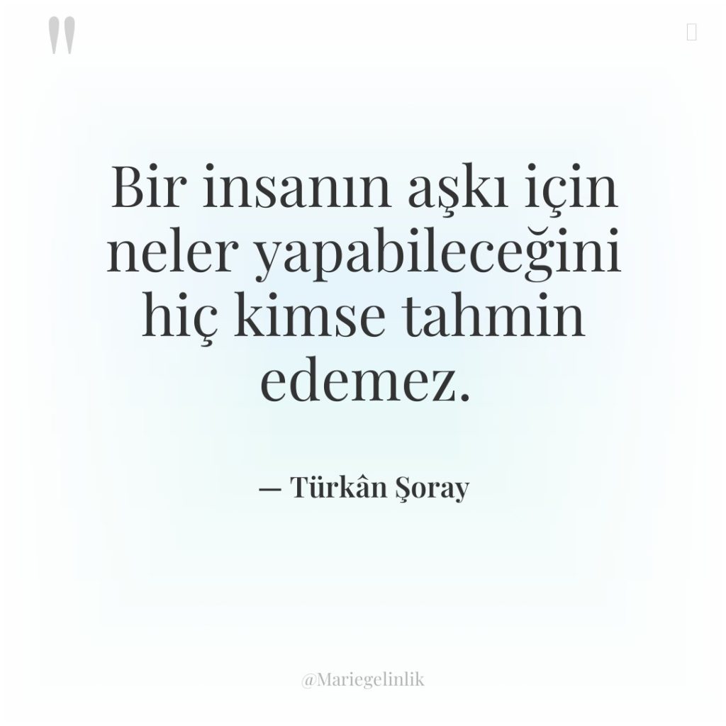Bir insanın aşkı için neler yapabileceğini hiç kimse tahmin edemez.