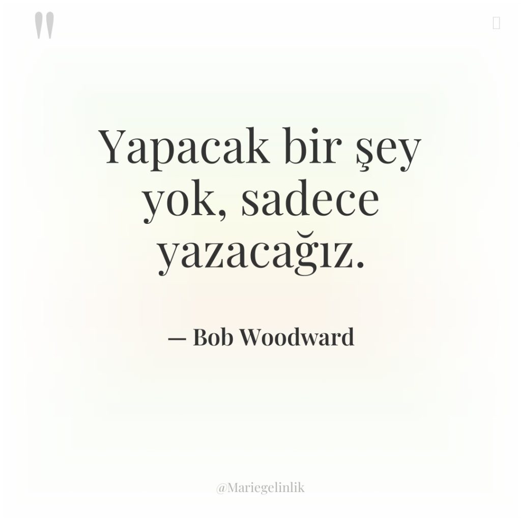 Yapacak bir şey yok, sadece yazacağız.