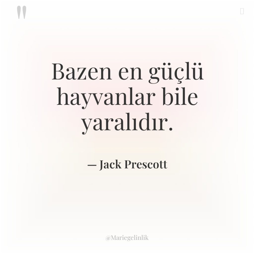 Bazen en güçlü hayvanlar bile yaralıdır.