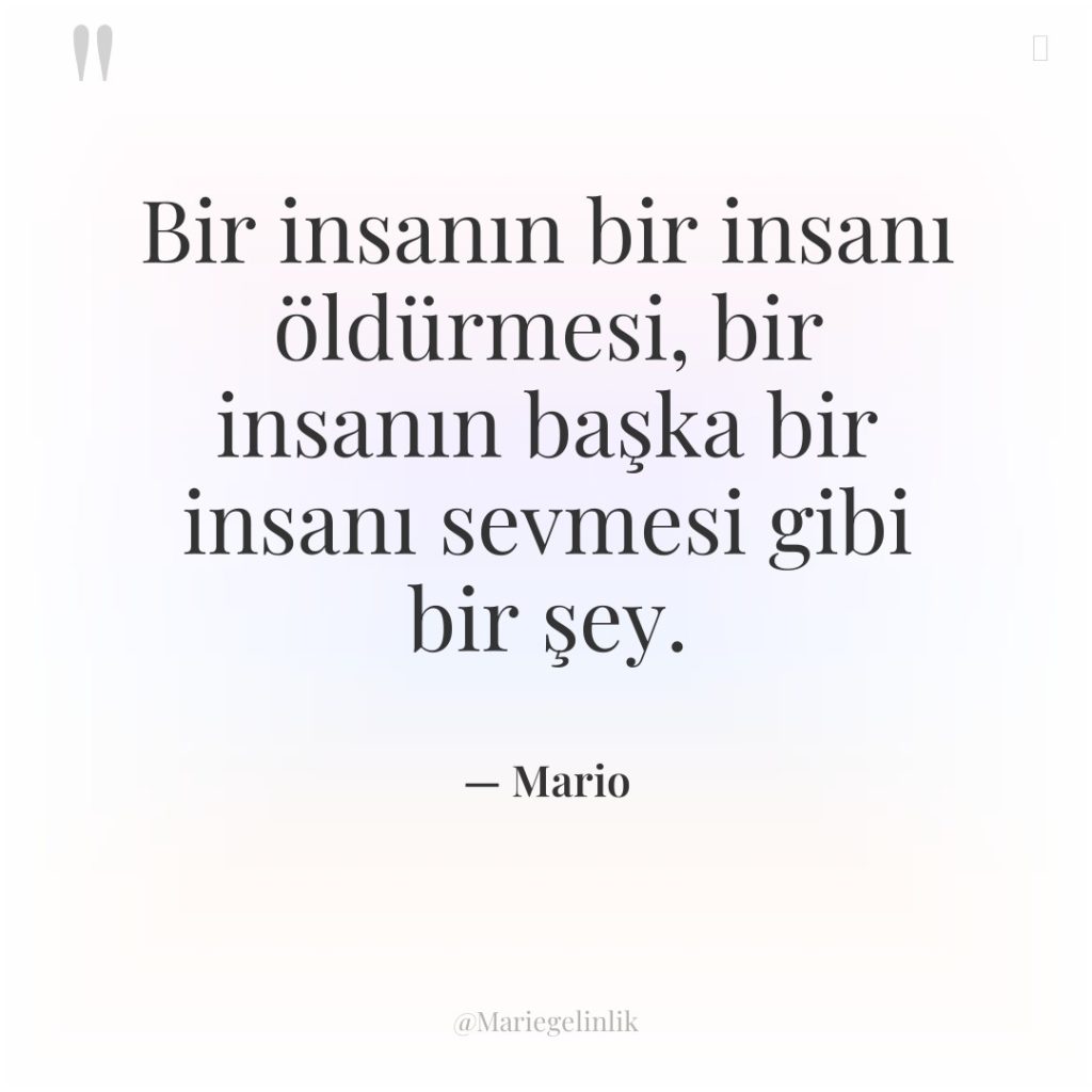 Bir insanın bir insanı öldürmesi, bir insanın başka bir insanı…