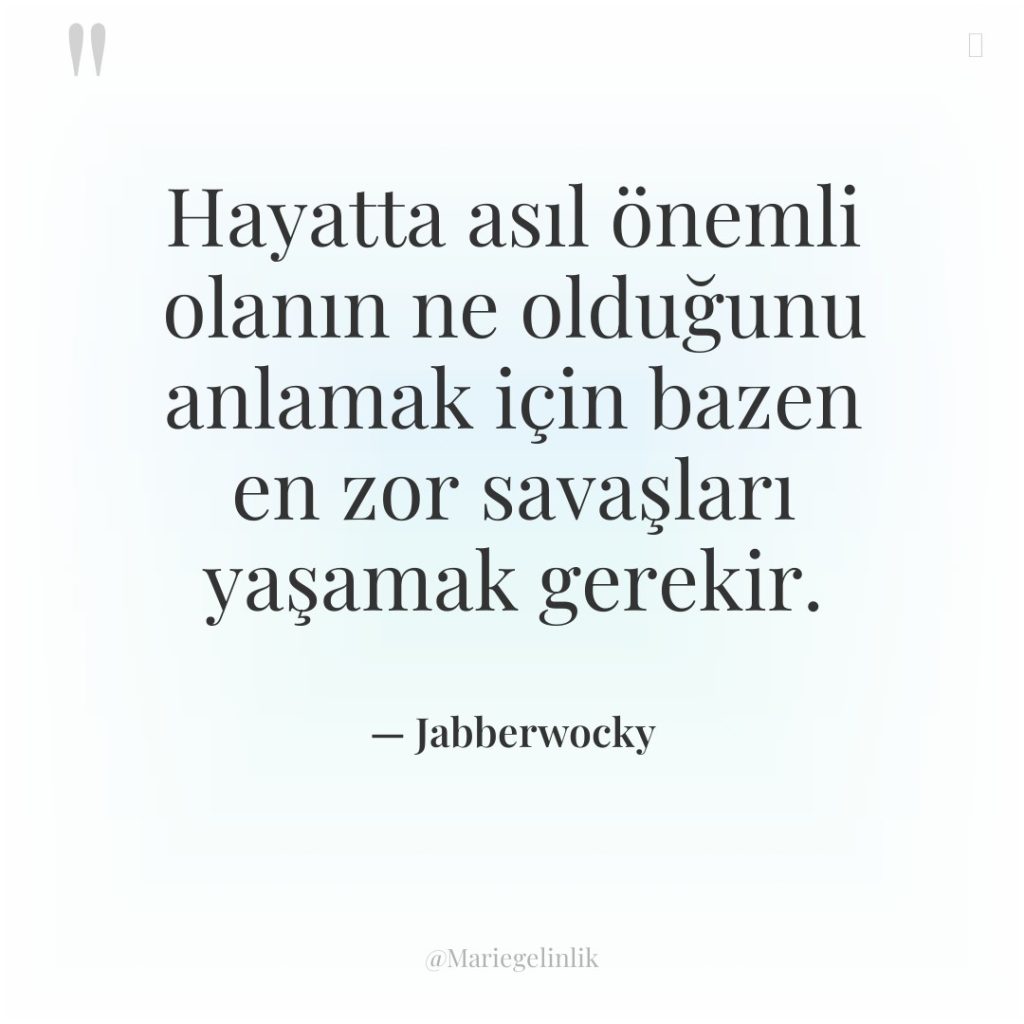 Hayatta asıl önemli olanın ne olduğunu anlamak için bazen en…