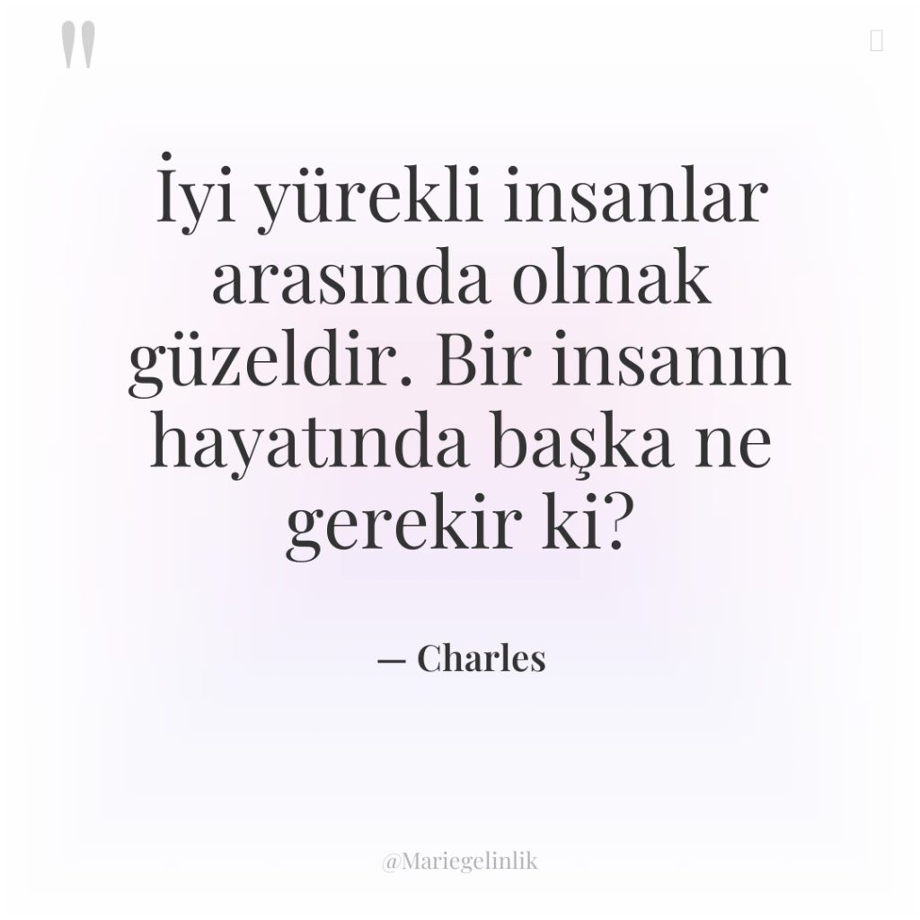 İyi yürekli insanlar arasında olmak güzeldir. Bir insanın hayatında başka…