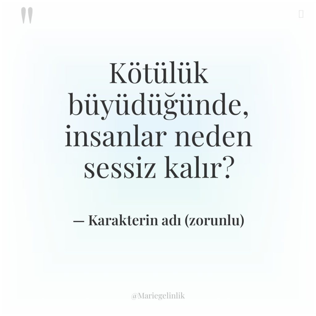 Kötülük büyüdüğünde, insanlar neden sessiz kalır?