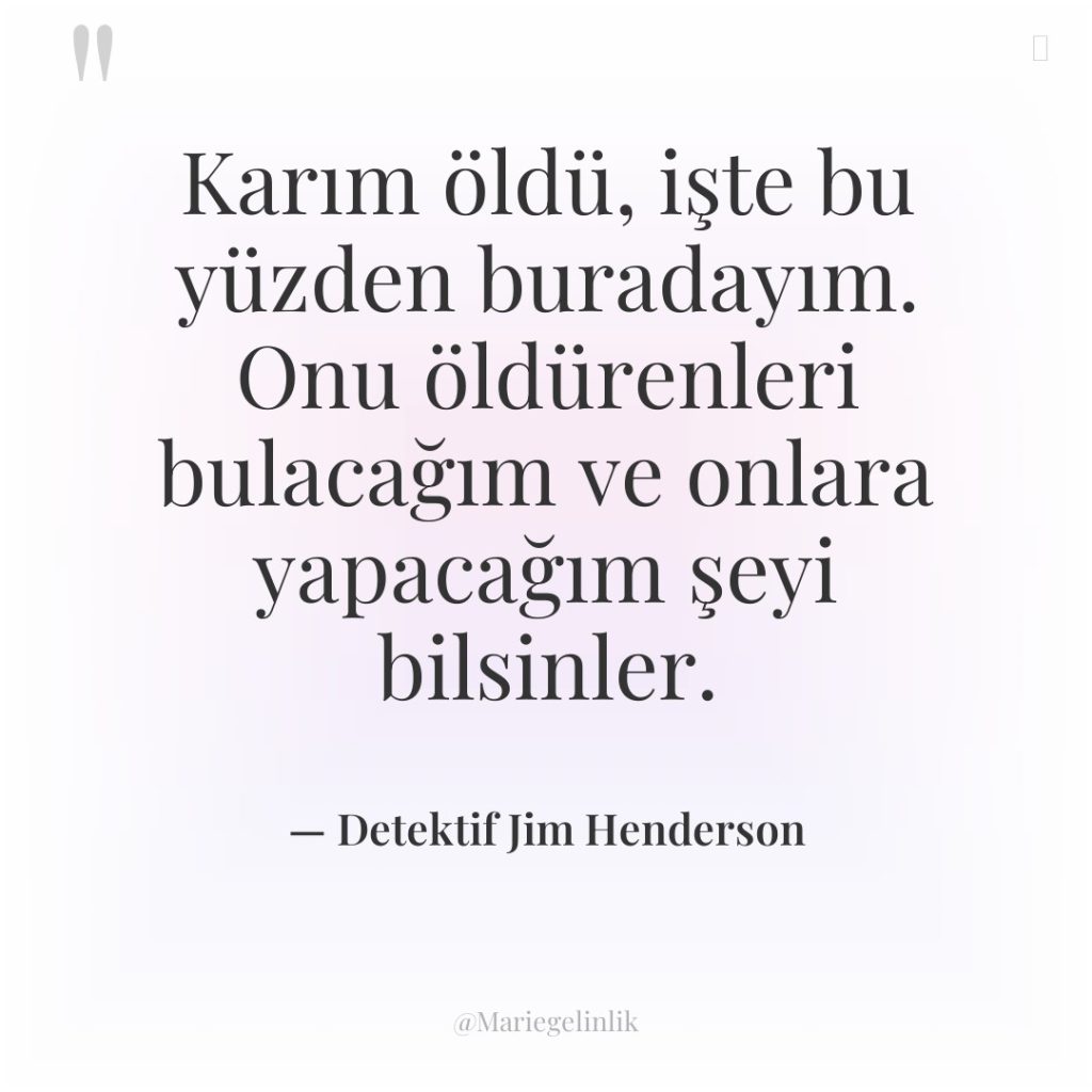 Karım öldü, işte bu yüzden buradayım. Onu öldürenleri bulacağım ve…