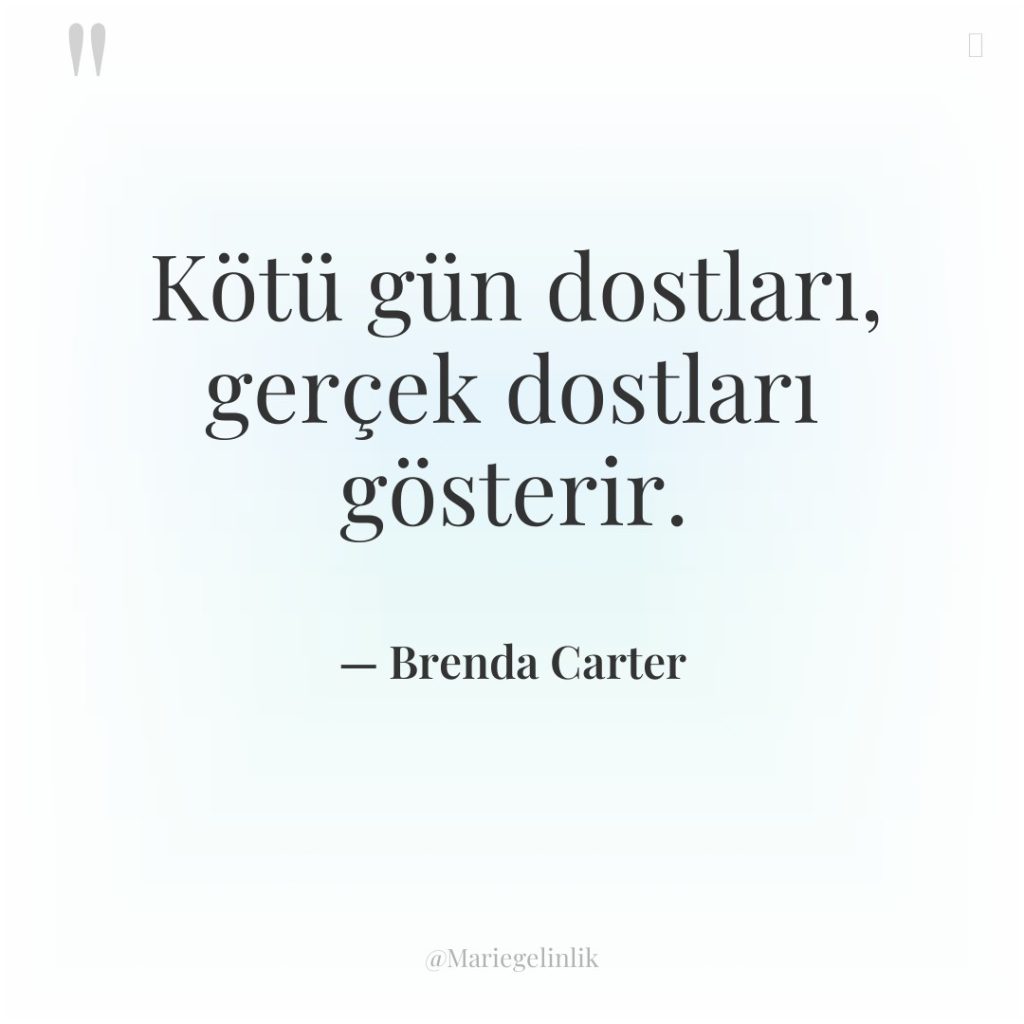 Kötü gün dostları, gerçek dostları gösterir.