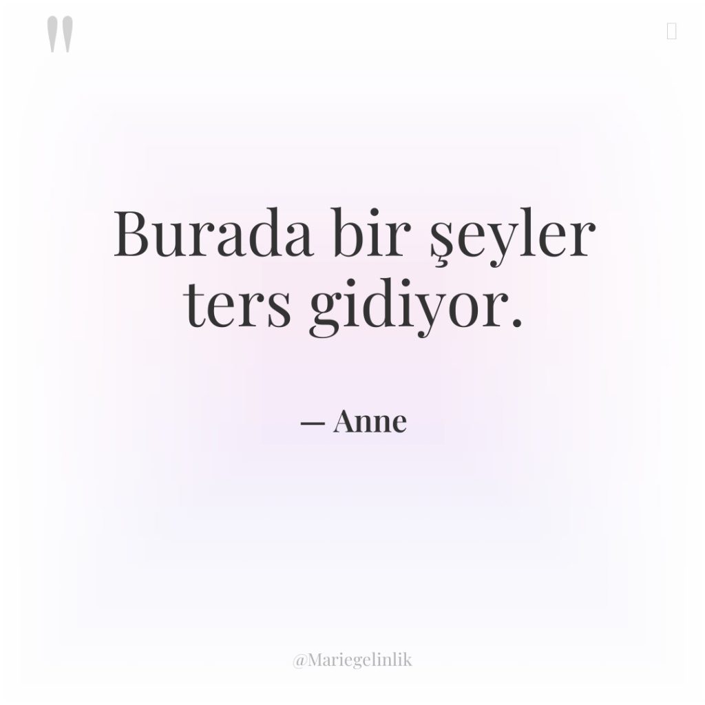 Burada bir şeyler ters gidiyor.