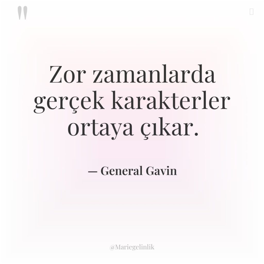 Zor zamanlarda gerçek karakterler ortaya çıkar.