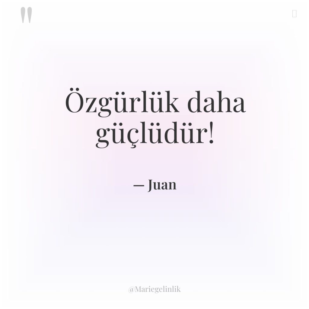 Özgürlük daha güçlüdür!