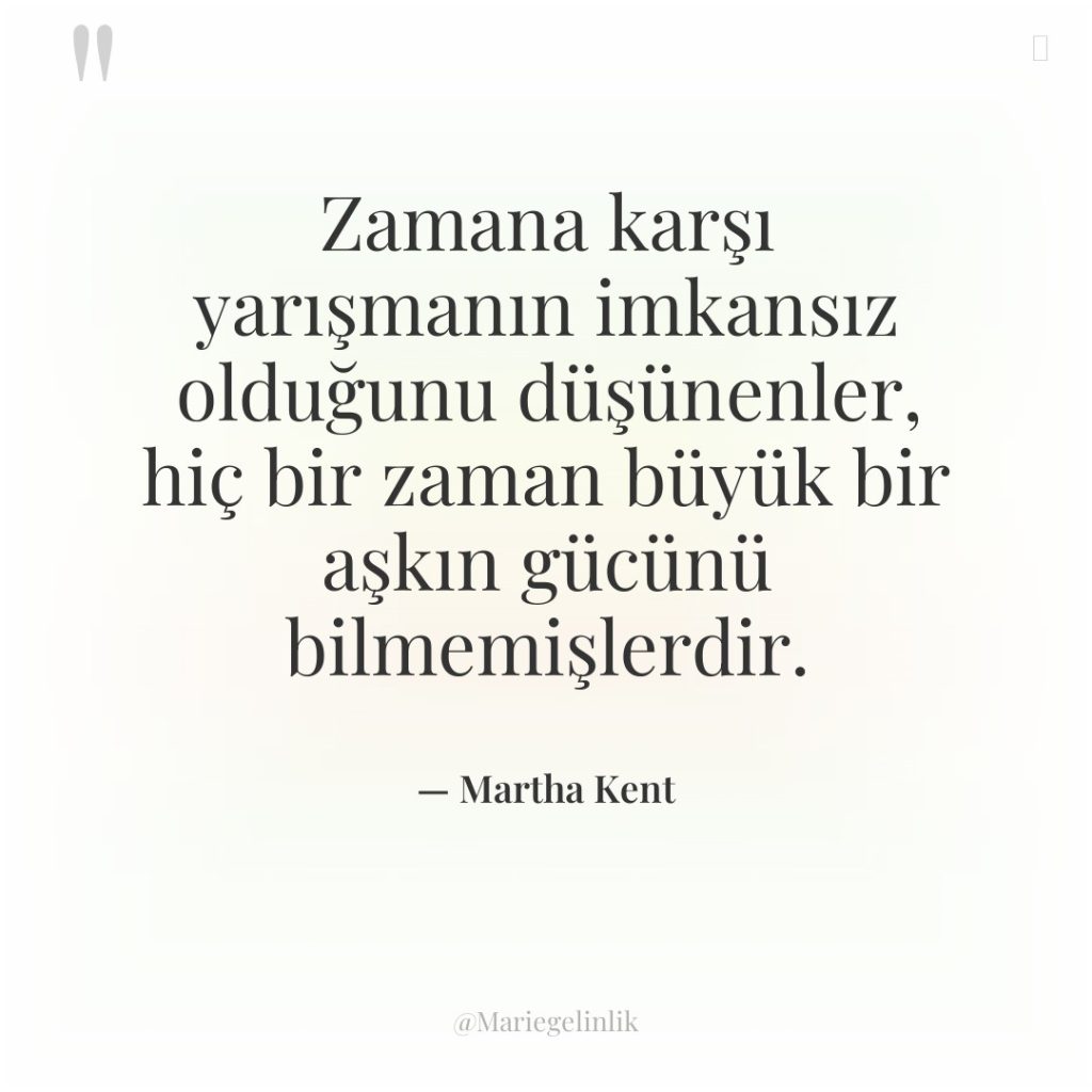 Zamana karşı yarışmanın imkansız olduğunu düşünenler, hiç bir zaman büyük…