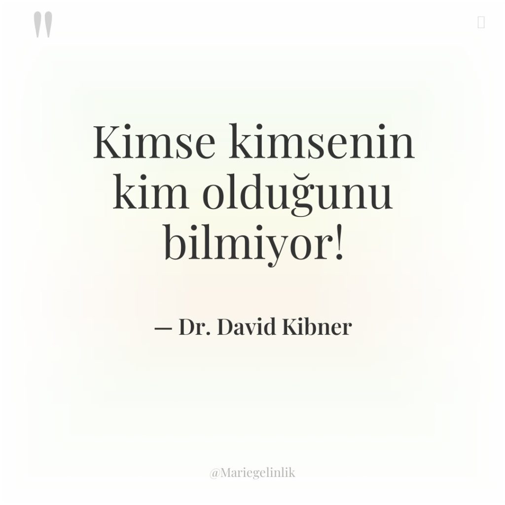 Kimse kimsenin kim olduğunu bilmiyor!