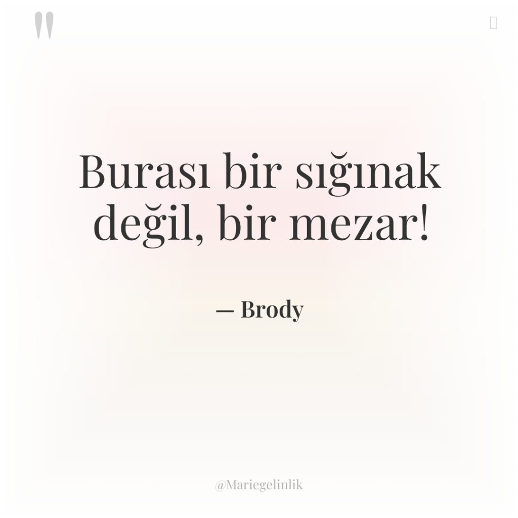 Burası bir sığınak değil, bir mezar!