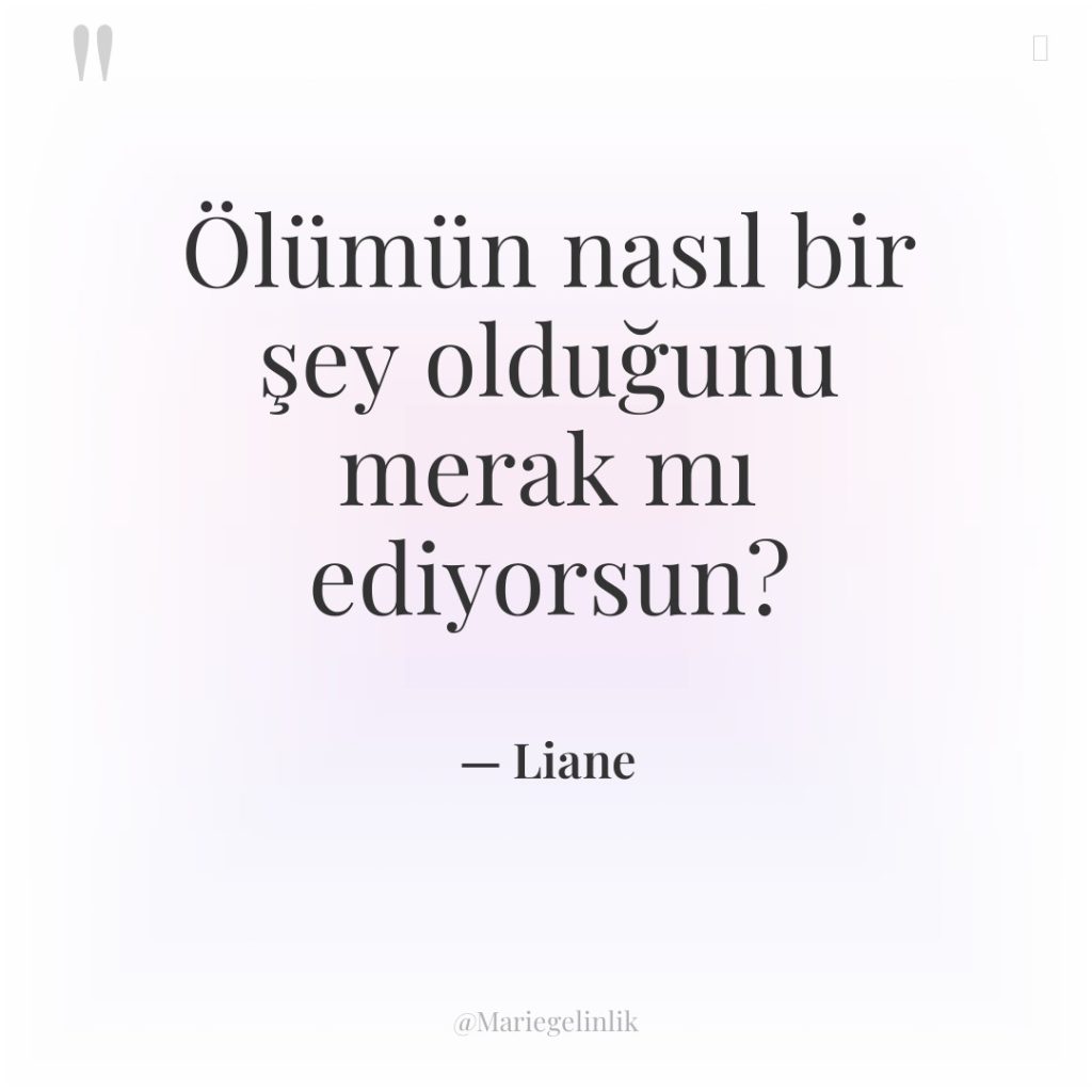 Ölümün nasıl bir şey olduğunu merak mı ediyorsun?