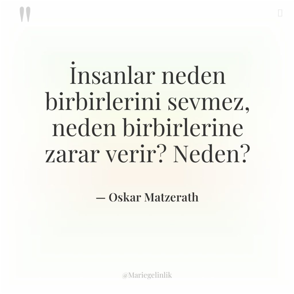 İnsanlar neden birbirlerini sevmez, neden birbirlerine zarar verir? Neden?