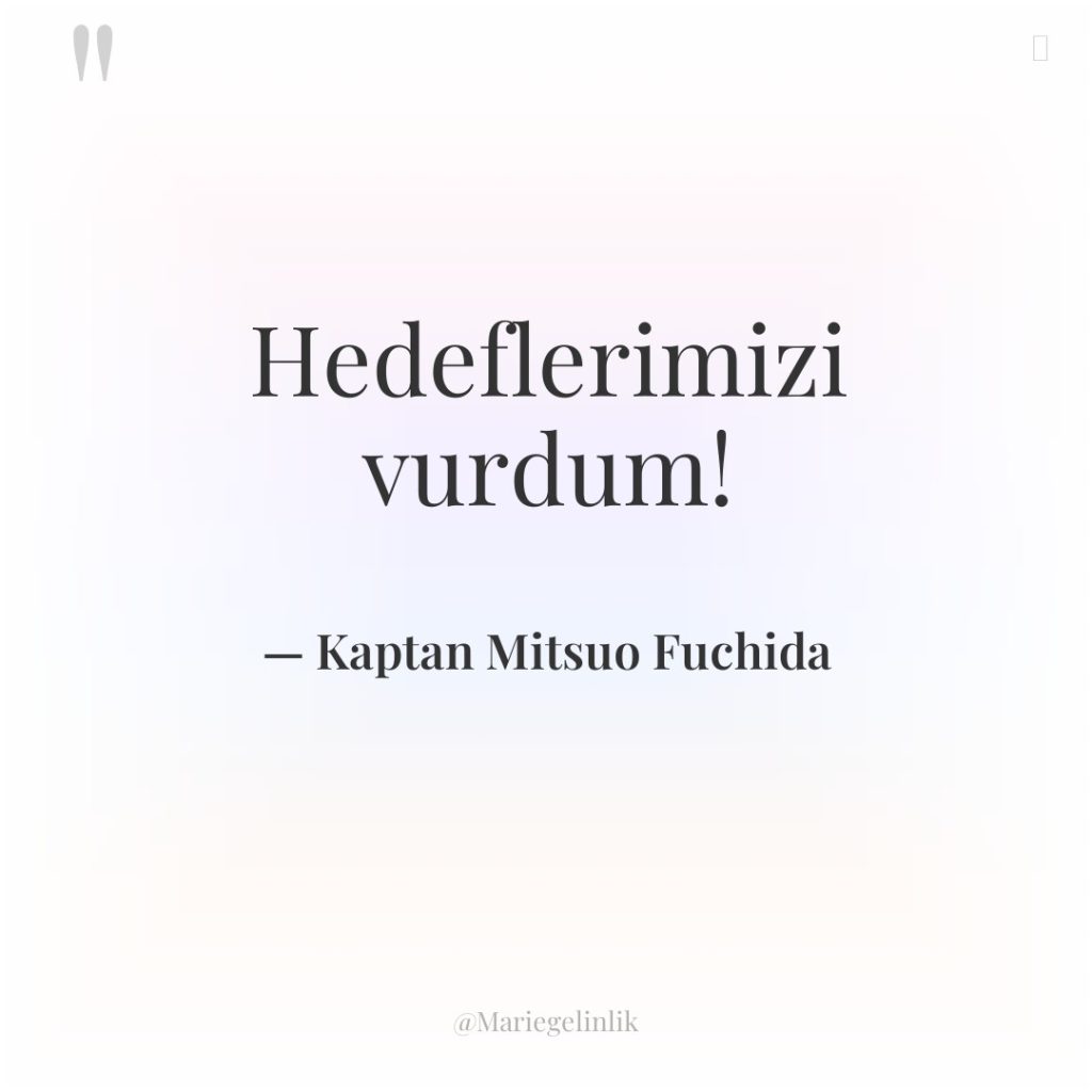 Hedeflerimizi vurdum!