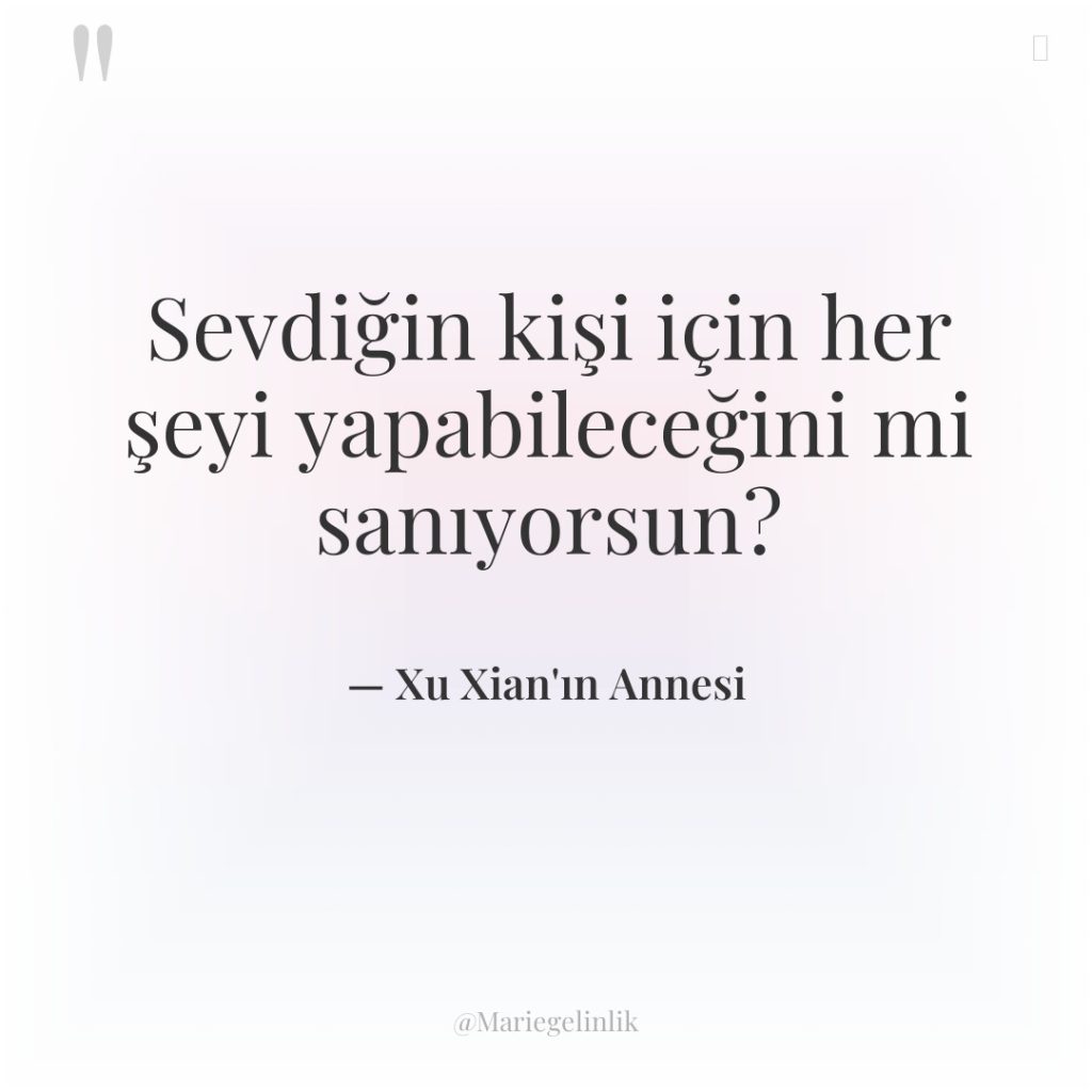 Sevdiğin kişi için her şeyi yapabileceğini mi sanıyorsun?